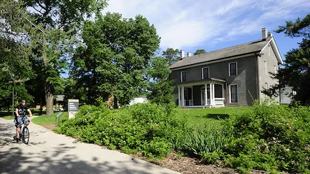 Farm house museum on Iowa State University campus.