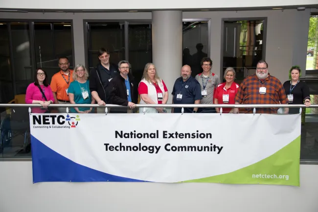 Board members of the National Extension Technology Community - NETC, taken during the 2024 annual conference in Pennsylvania.